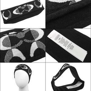 Coach classic black winter headband